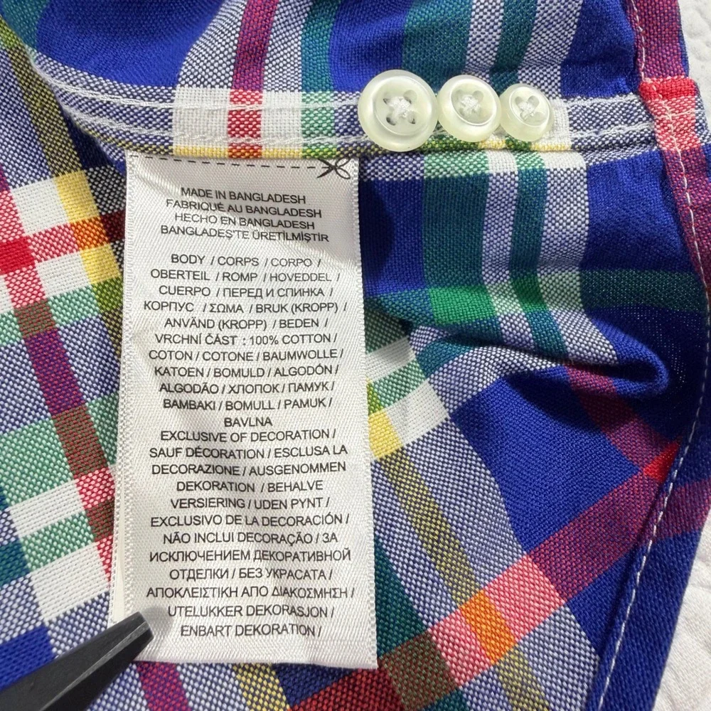NWT Polo Ralph Lauren Classic Fit Plaid Button Down Shirt‎ Mens 4XB Multi Color